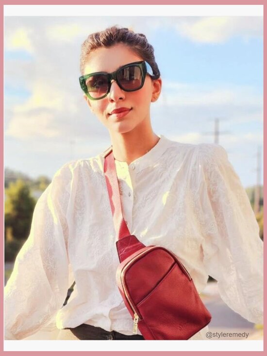 Oversized Cat Eye Sunglasses Vintage Retro Thick Frame UV400 Protection main image 5